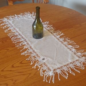 ✨️NEW Victorian Pearl Strand Lace Runner 18" x 38"